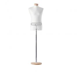 Tailored bust Bust man in ivory elasthanne with hanger bar Bust shopping