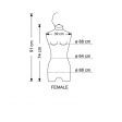 Image 2 : Bust mannequin woman in eco ...