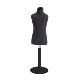 BUSTE MANNEQUIN ENFANT : Buste couture enfant couleur noire 6-8 ans