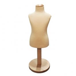 Bustes couture enfant Buste en tissu enfant beige 3-4 ans Mannequins vitrine