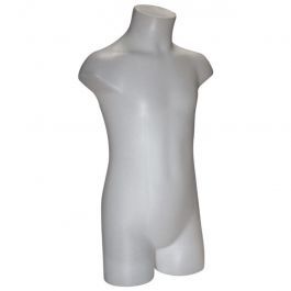 BUSTE MANNEQUIN ENFANT : Buste enfant 7-9 ans couleur blanche en plastique