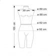 Image 1 : Buste mannequin femme en tissu ...