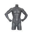 Image 0 : Buste mannequin homme sport  - Gris ...