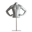 Image 1 : Buste mannequin de sport - gris ...