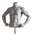 Image 0 : Buste Mannequin Homme Sport Gris ...