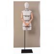 Image 2 : Buste tissu mannequin femme recouvert ...