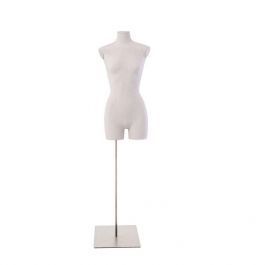 BUSTE MANNEQUIN FEMME - BUSTES COUTURE FEMME : Buste tissu sur base carrée