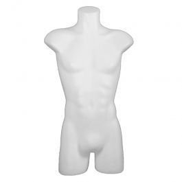 BUSTI DI MANICHINI UOMO - BUSTI DE PLASTICO : Busti uomo plastico bianco