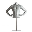 Image 0 : Busto manichino sportivo - grigio RAL ...