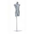 Image 0 : Busto uomo in plastica grigio ...