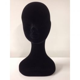 ACCESORIOS DE MANIQUIES - CABEZAS MANIQUIES : Cabeza senora maniqui negras