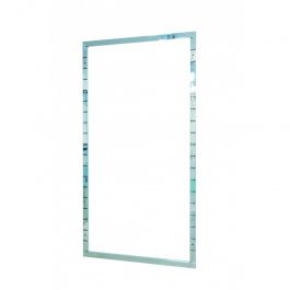 MATERIEL AGENCEMENT MAGASIN - ACCESSOIRES GONDOLES MAGASIN : Cadre pour gondole murale chrome 200cm