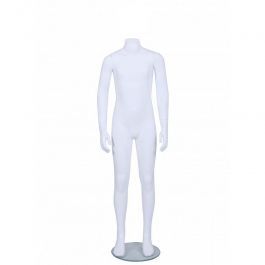 CHILD MANNEQUINS : Child mannequin without head white matte 10-11 years