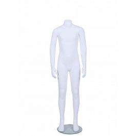 CHILD MANNEQUINS - HEADLESS MANNEQUINS : Child mannequin without head white matte 10-11 years