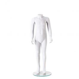 PROMOTIONS CHILD MANNEQUINS : Child mannequin without head white matte 5-6 years