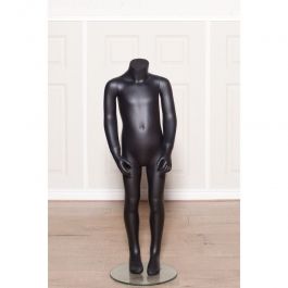 CHILD MANNEQUINS - HEADLESS MANNEQUINS : Child mannequins headless black finish 4 years old