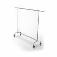 Image 0 : Chromed clothing rails for store ...