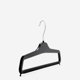 CINTRES PROFESSIONNELS - CINTRES EN VELOURS : Cintre plastique pour pantalon finition velours partiel