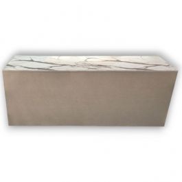 ESPOSITORI E BANCONI PER NEGOZI - BANCONI NEGOZI MODERNI : Classic counter 250cm avorio con finitura marmorizzata