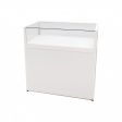 Image 0 : White counter, with display case ...