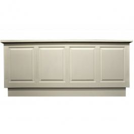COUNTERS DISPLAY & GONDOLAS - CLASSICAL COUNTERS DISPLAY : Classic white store counter 250 x 100 x 60cm