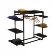 Image 0 : Clothing rails black for store ...