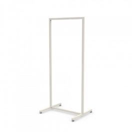 Clothing rail straight Clothing rack white metal finish 60cm x 155cm Portants shopping