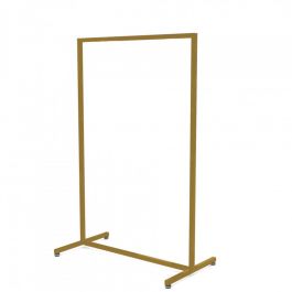 Clothing rail straight Clothing rail gold finish - height 155cm x90cm Portants shopping