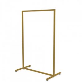 CLOTHES RAILS - CLOTHING RAIL STRAIGHT : Clothing rail gold finish - height 155cm x90cm