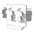 Image 3 : Superhigh glossy white clothes rack ...