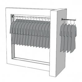 Clothing rail Wardrobe Clothing rail wardrobe S-R-PR-008 Portants shopping