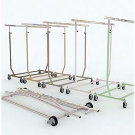 CLOTHES RAILS - HANGING RAILS WITH WHEELS : Clothing rail with wheels