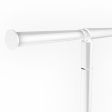 Image 1 : Clothing rail white color with ...