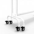 Image 2 : Clothing rail white color with ...