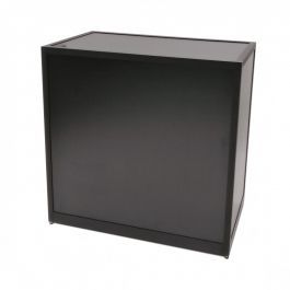 COMPTOIRS MAGASIN - COMPTOIRS MODERNE : Comptoir classique noir en bois 100 cm