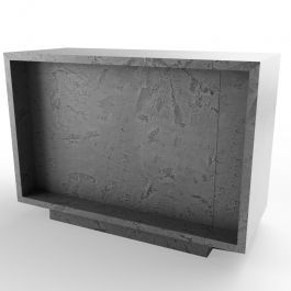 COMPTOIRS MAGASIN : Comptoir boutique béton gris 130 cm