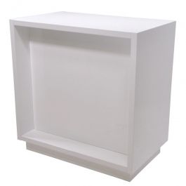 NOUVEAUTÉ : Comptoir magasin blanc brillant 98cm