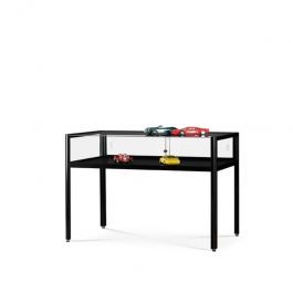 Vitrines comptoir Comptoir vitrine noir 100 cm Mobilier shopping