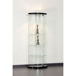 RETAIL DISPLAY CABINET - SHOWCASES WITH LIGHTING : Corner display case 64 cm for shop