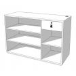 Image 4 : White shop counter with glossy ...