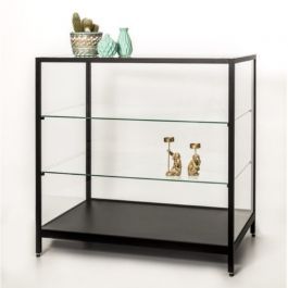 RETAIL DISPLAY CABINET - COUNTER DISPLAY CABINET : Counter display case black finish