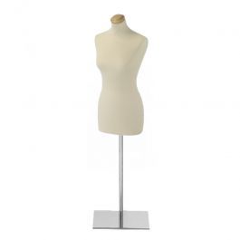Tailored bust Couture woman's bust with square metal base Bust shopping