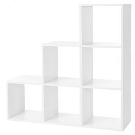 MATERIEL AGENCEMENT MAGASIN : Cubes de rangement blanc 6 compartiments