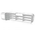 Image 2 : Modern curved store counter glossy ...