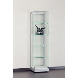Standing display cabinet Display cabinet in glass with 4 shelves Vitrine