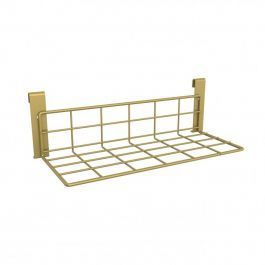 RETAIL DISPLAY FURNITURE - ACCESSORY DISPLAYS : Display in gold wire mesh