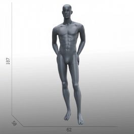 Display mannequin abstract grey