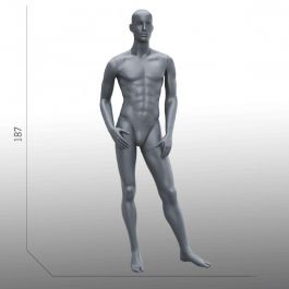 MALE MANNEQUINS - ABSTRACT MANNEQUINS : Display mannequin abstract man arm on hips