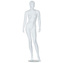 FEMALE MANNEQUINS - MANNEQUINS STYLISED : Display woman stylized mannequin white 182 cm