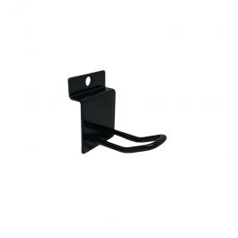 Zubehör für Lamellenwände Doppelter Blisterhaken schwarz 5cm Mobilier shopping